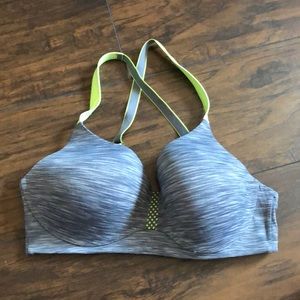 Green & Gray Sports Bra